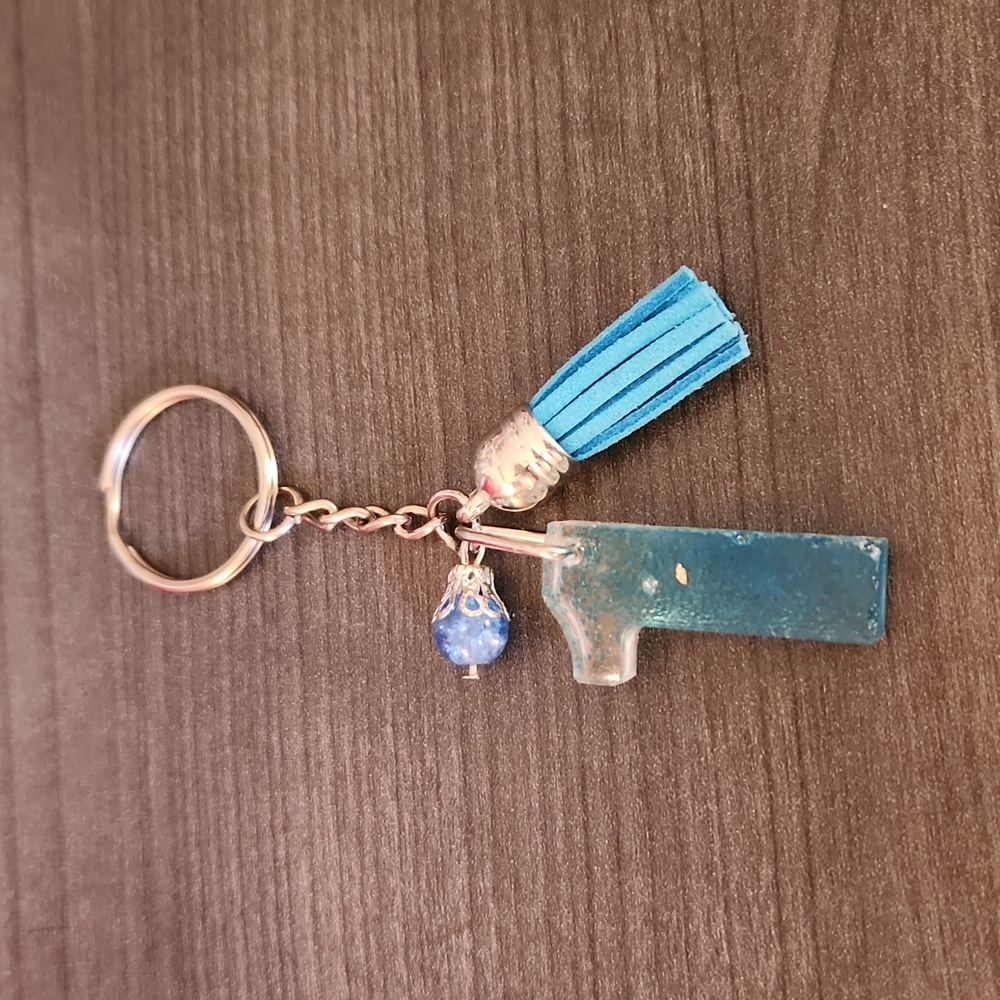 Number "1" Resin Keychain